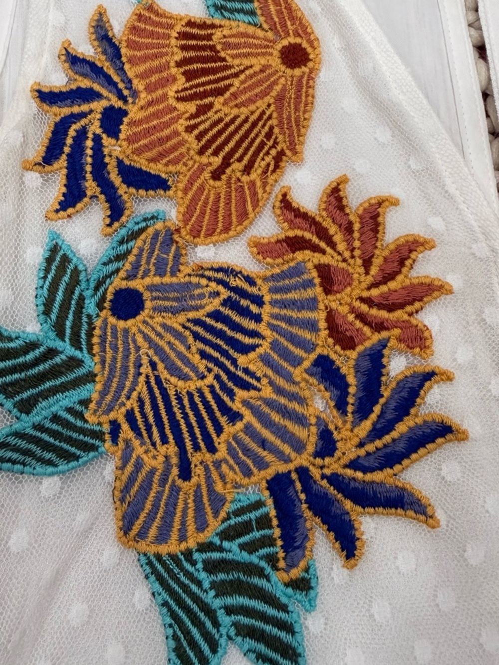 Lulu's White Embroidered V-Neck Maxi Dress - Picture 5 of 7